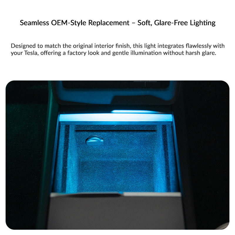 Central Console Box Ambient Light for Tesla Model 3/Y