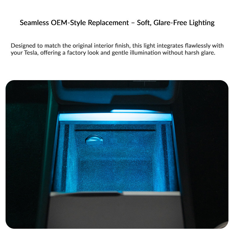 Central Console Box Ambient Light for Tesla Model 3/Y