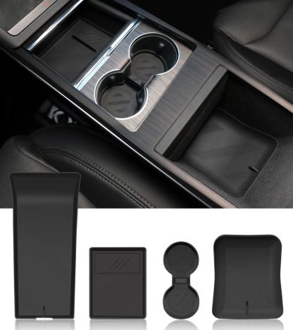  Center Console Storage Mat for Tesla Model S/X-TESGOD