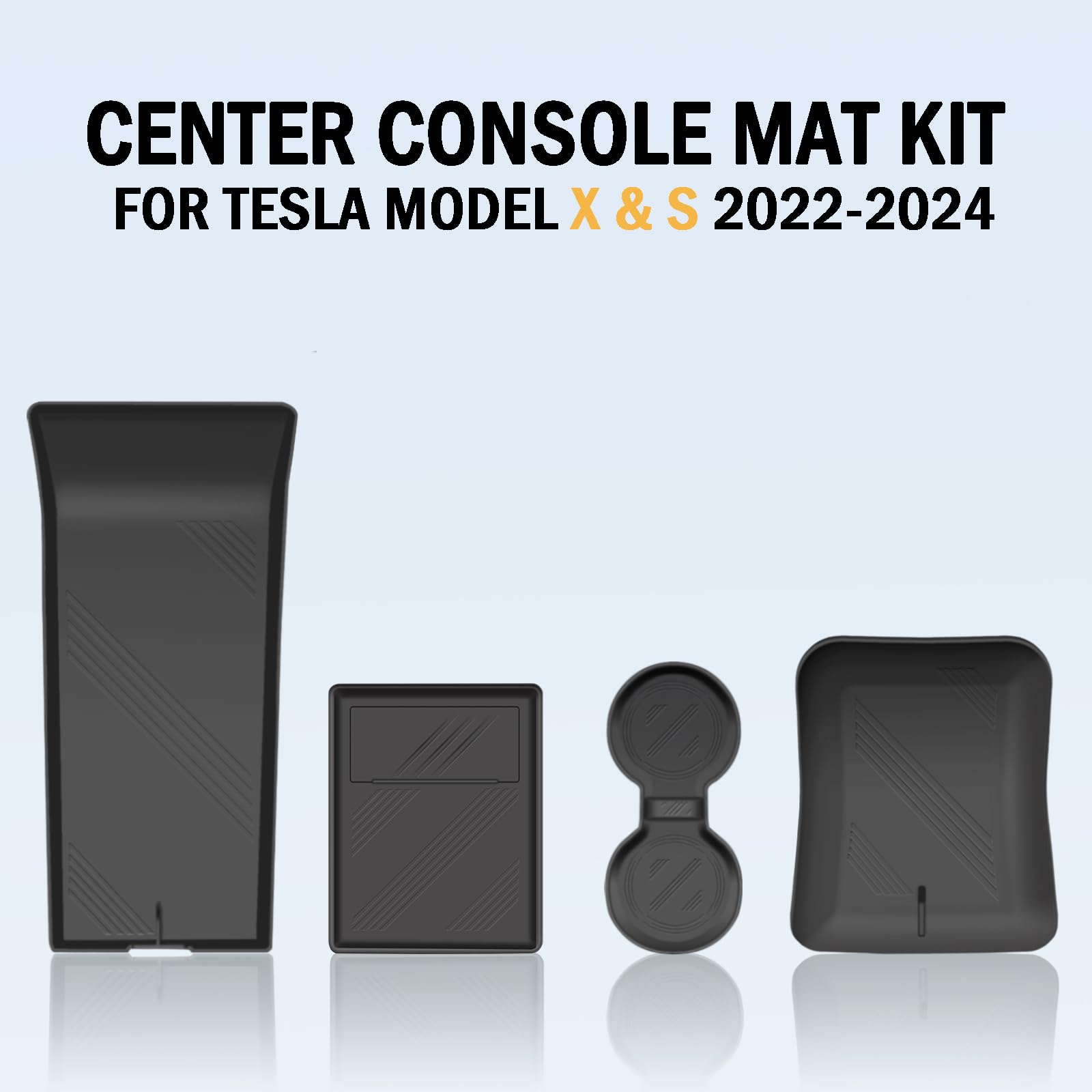  Center Console Storage Mat for Tesla Model S/X-TESGOD