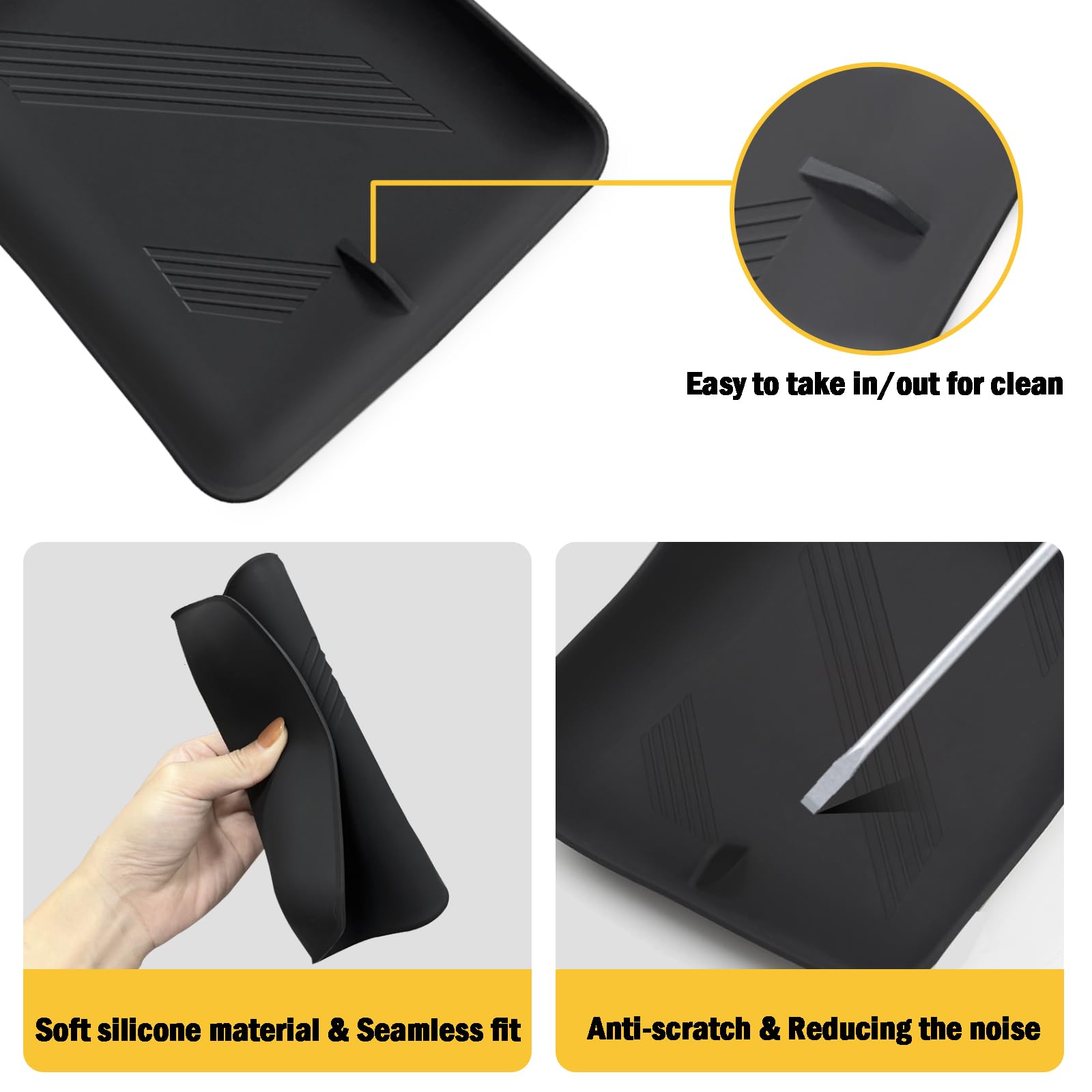  Center Console Storage Mat for Tesla Model S/X-TESGOD