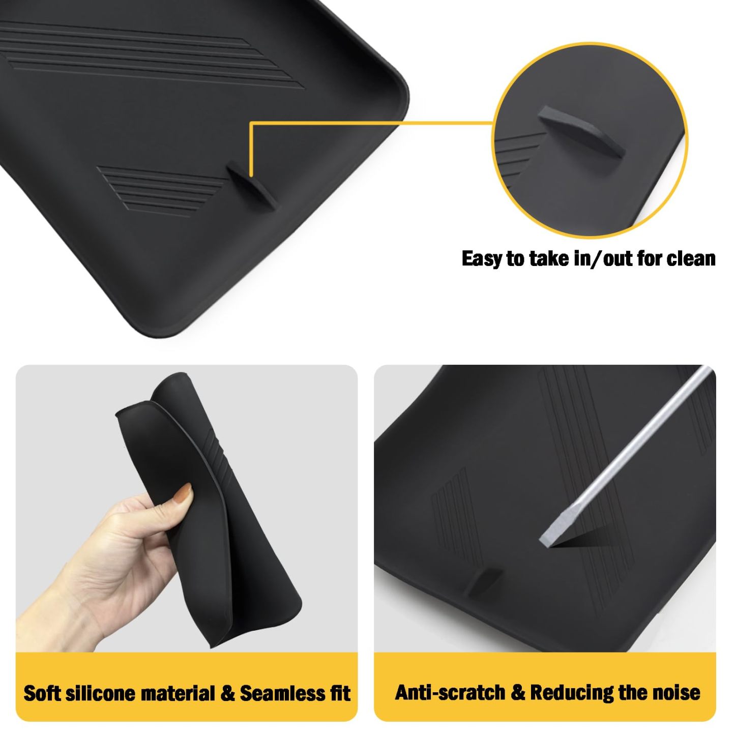  Center Console Storage Mat for Tesla Model S/X-TESGOD