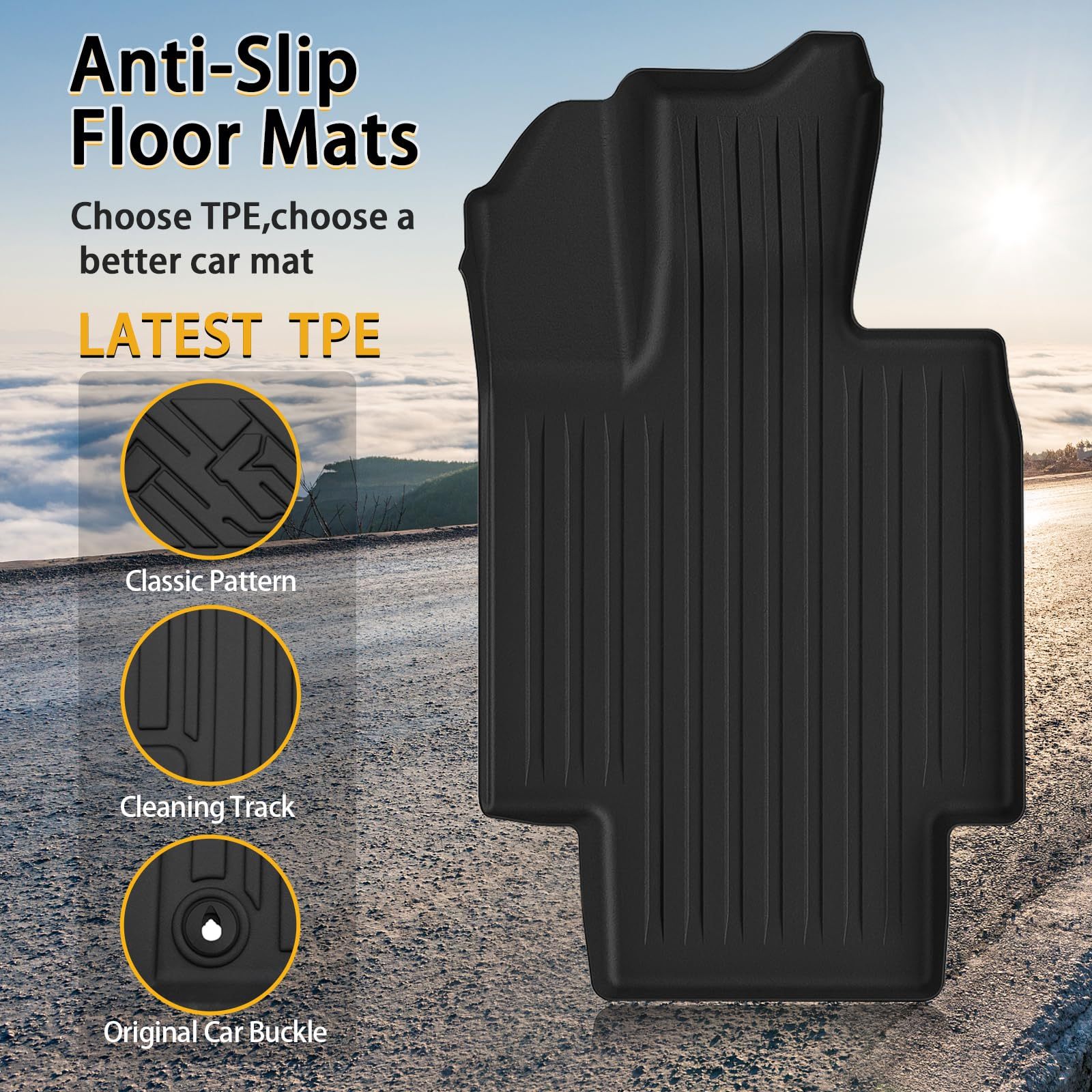 Cybertruck Tailored Floor and Cargo Liner Set - Tough TPE Construction-TESGOD