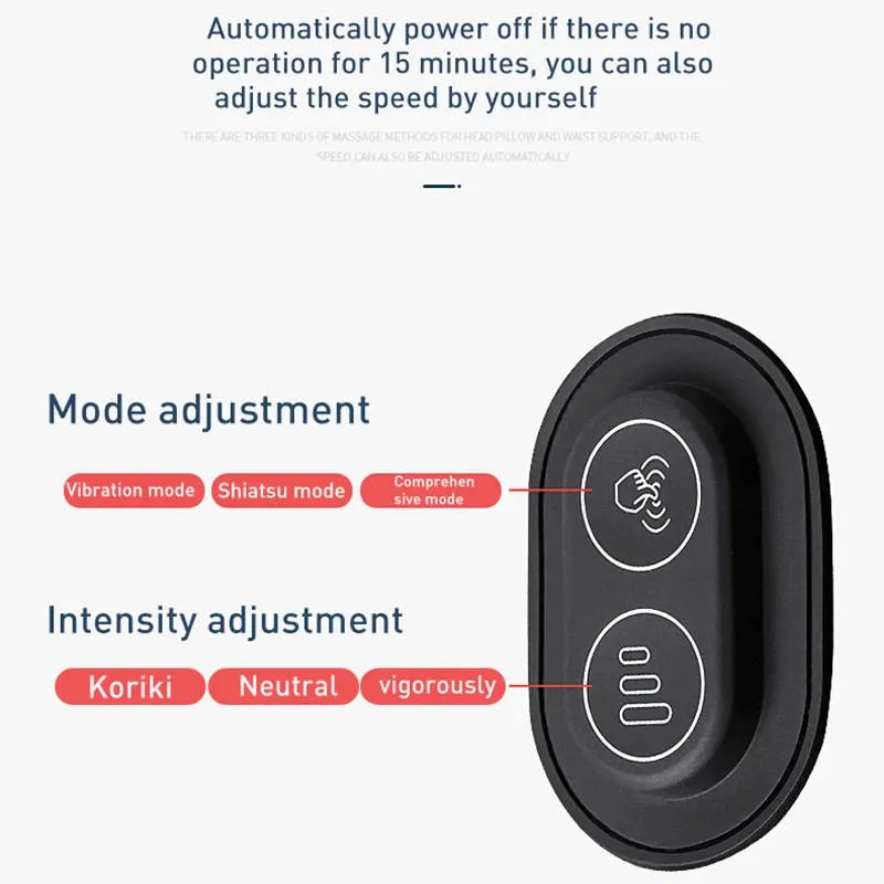 Tesla Electric Massage Headrest | 3D Neck & Lumbar Support-TESGOD