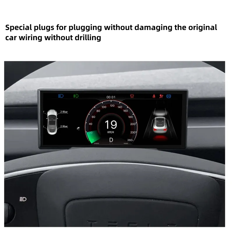 F62 Tesla Model 3 Highland 6.2-inch Linux System Dashboard Screen-TESGOD