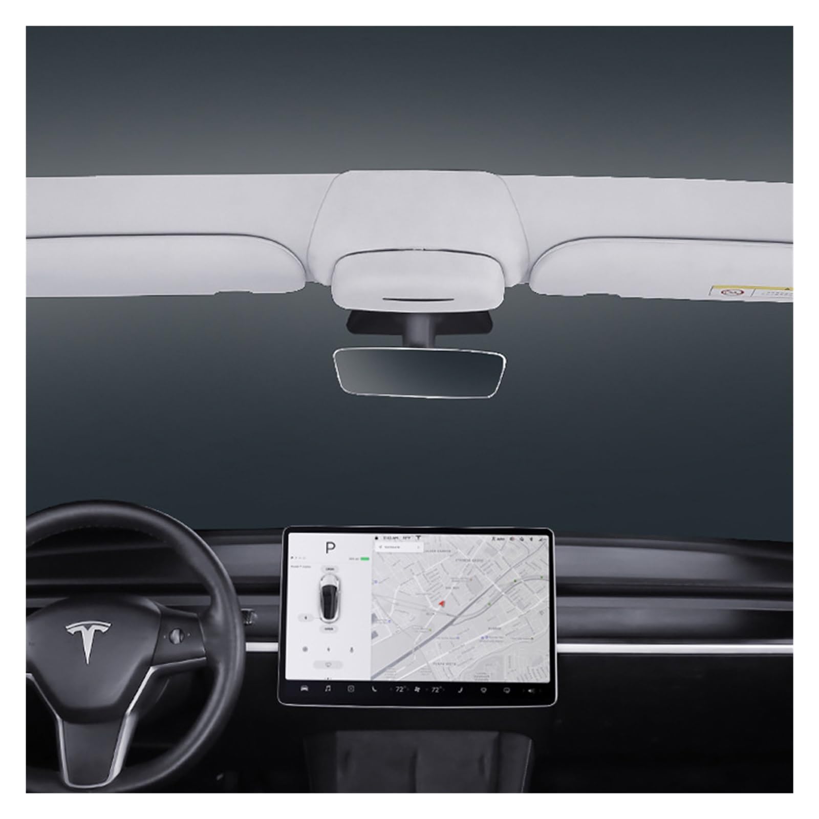 Tesla Sunglass Holder for Model 3/Y – Easy Installation-TESGOD