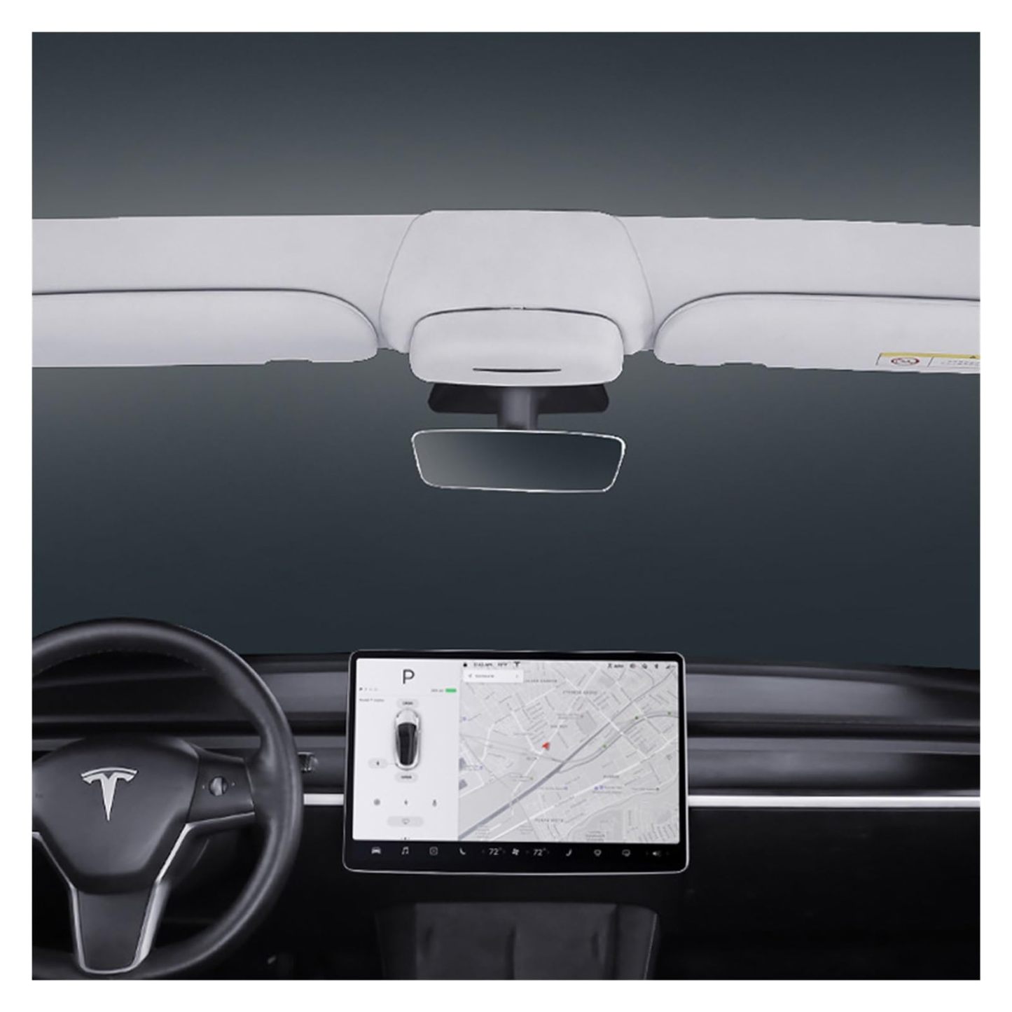 Tesla Sunglass Holder for Model 3/Y – Easy Installation-TESGOD