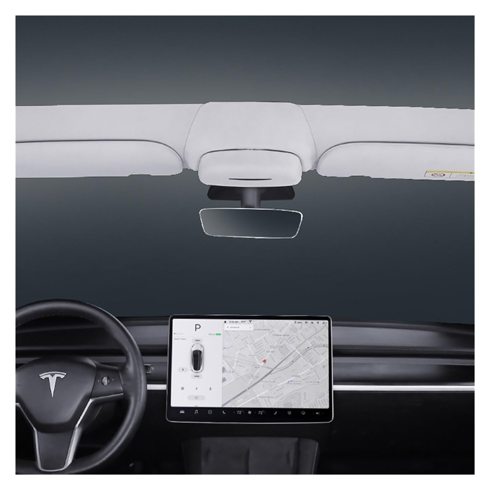 Tesla Sunglass Holder for Model 3/Y – Easy Installation-TESGOD