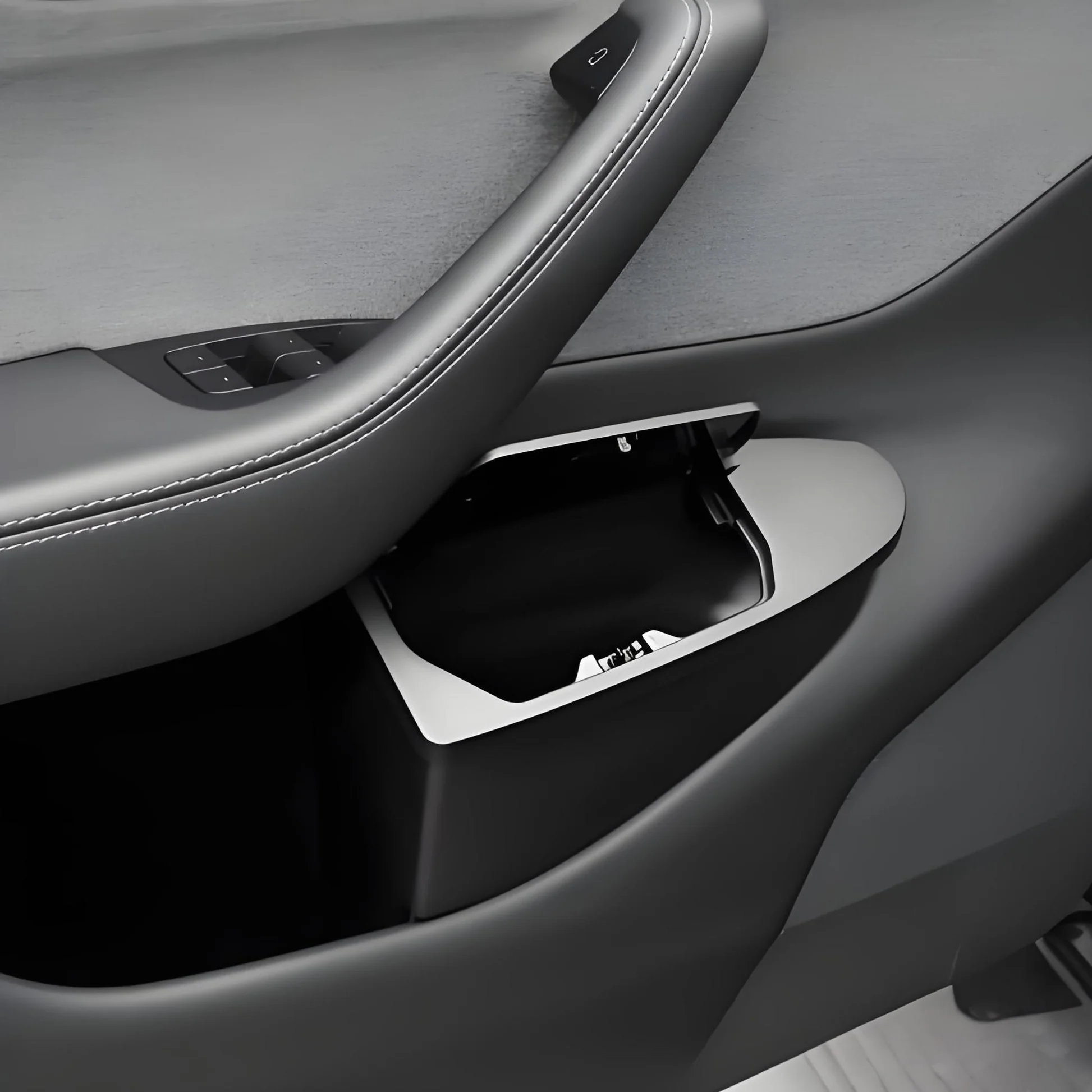 Front Door Trash Can Organizer for Tesla Model Y Juniper (2PCS)