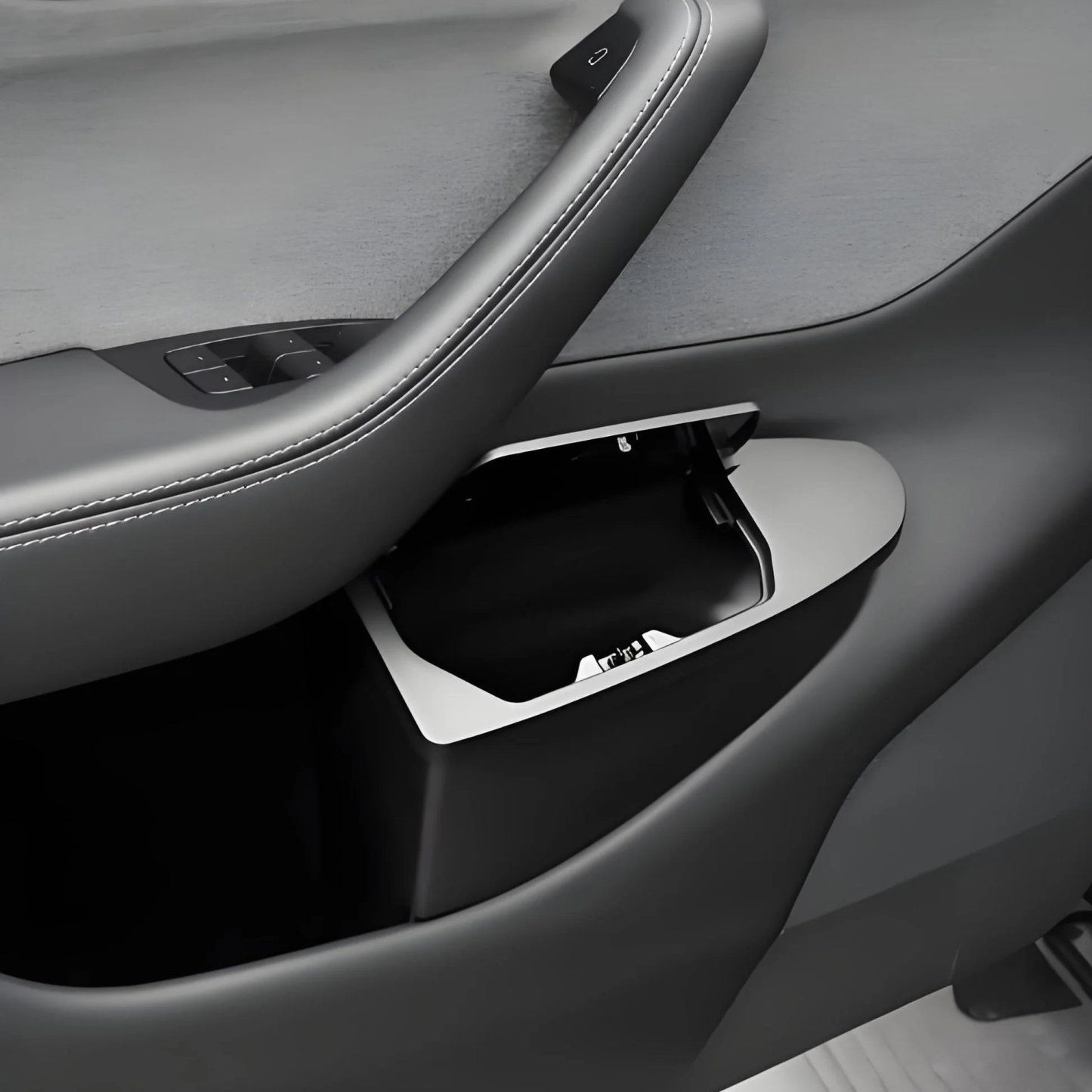 Front Door Trash Can Organizer for Tesla Model Y Juniper (2PCS)