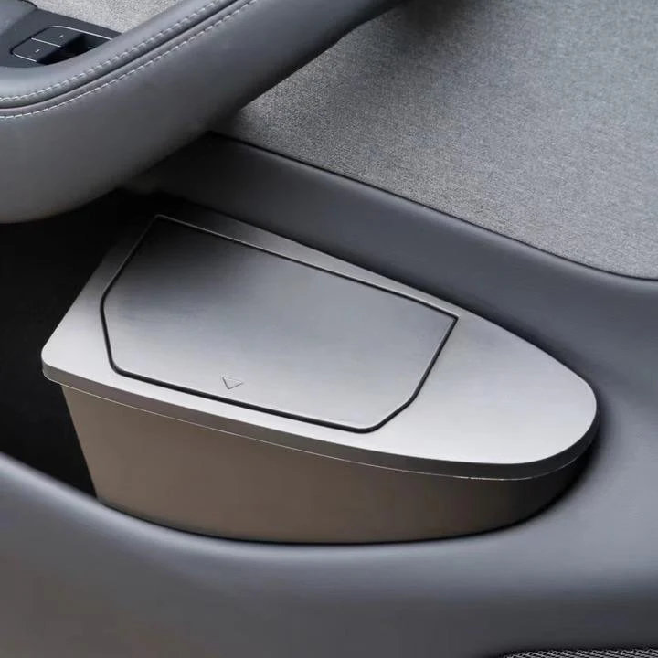 Front Door Trash Can Organizer for Tesla Model Y Juniper (2PCS)