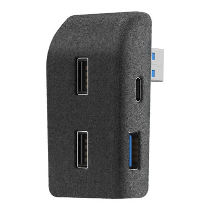 Glovebox USB Hub for Tesla Model Y / Model 3 Highland（2023.10+） – Multi-Port ABS Flocking Dock