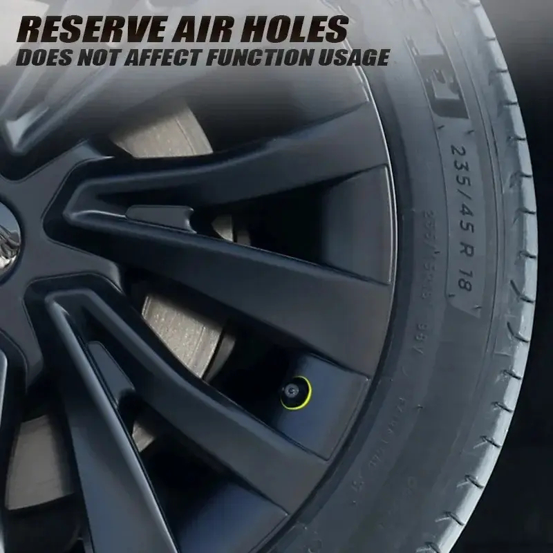 4PCS HubCap for Tesla Model 3 Highland 2024 – 18 Inch Replacement Wheel Cover-TESGOD