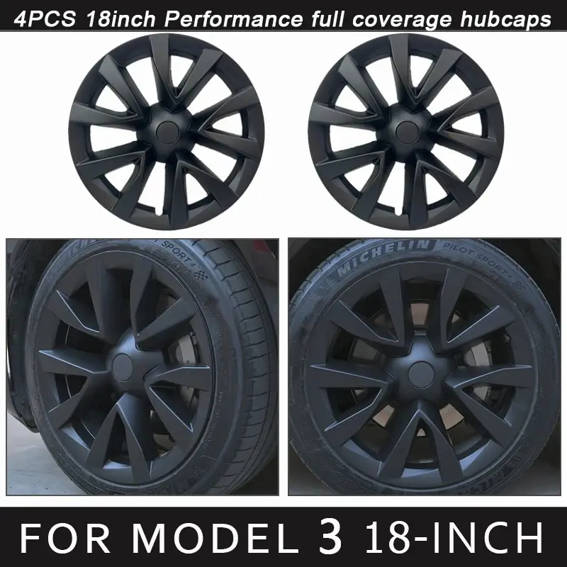 4PCS HubCap for Tesla Model 3 (2018-2023)-TESGOD