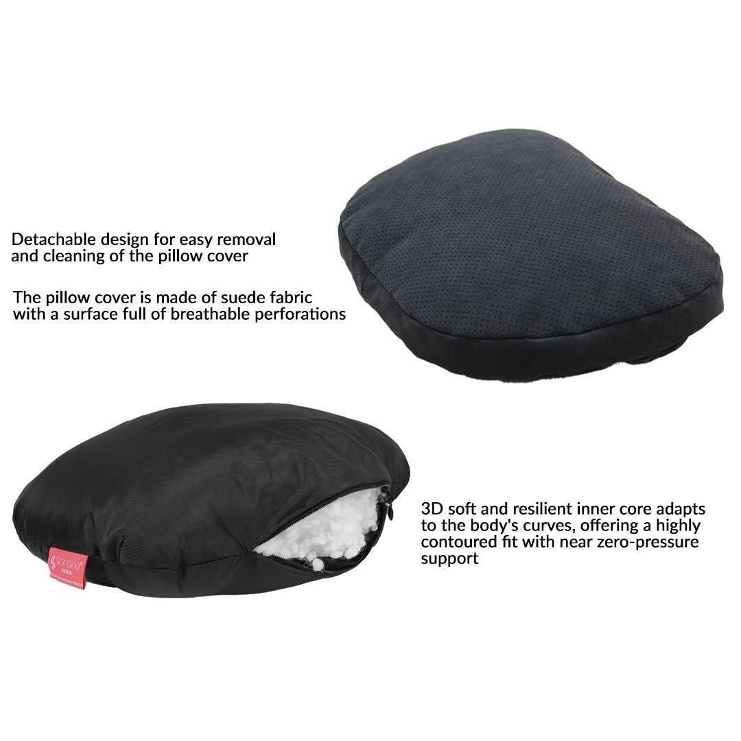 Breathable Suede Headrest Pillow for Tesla Model 3/Y/X/S