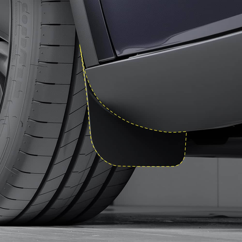 Hidden Mud Flaps Mud Guard for Model Y Juniper（2025.03+）