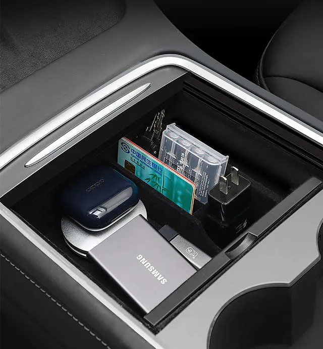 Hidden Storage Box in Tesla Model 3/Y -TESGOD