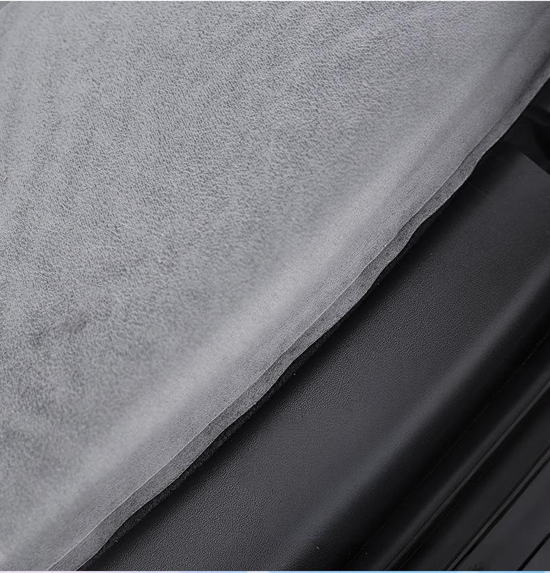 Tesla Model 3/Y Inflatable Car Air Mattress - Luxurious Tiger-Pattern Velvet, Automatic Inflation, Essential for Camping & Travel