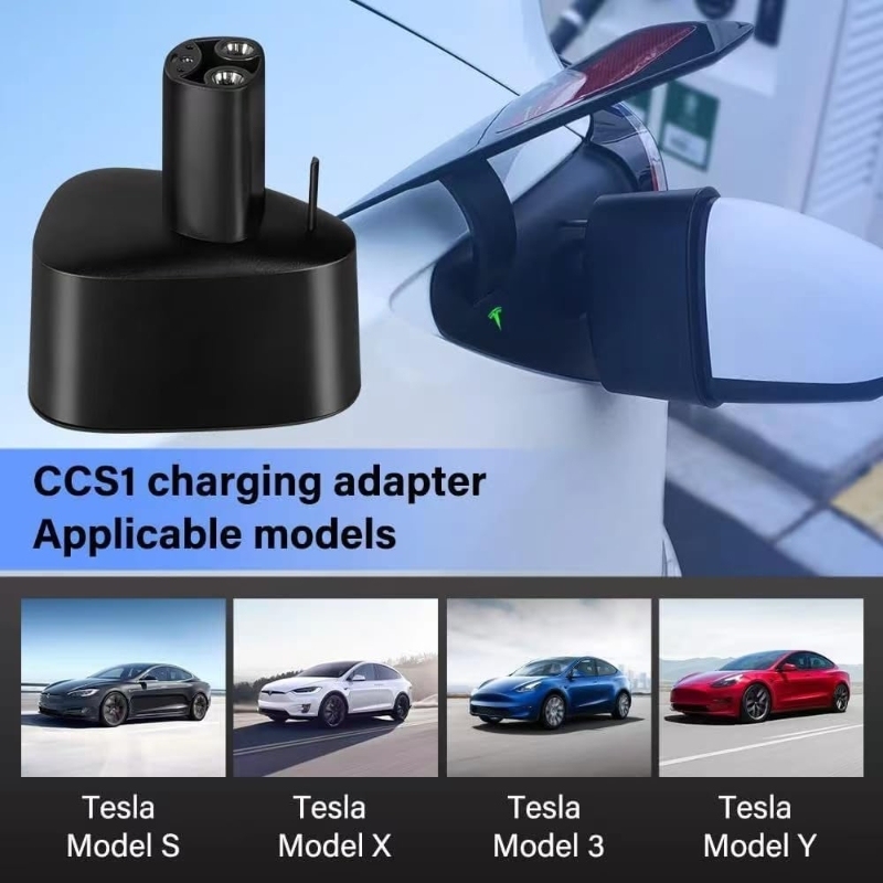 J1772 & CCS1 2 in1 Charging Adapter for Model S/3/X/Y-TESGOD