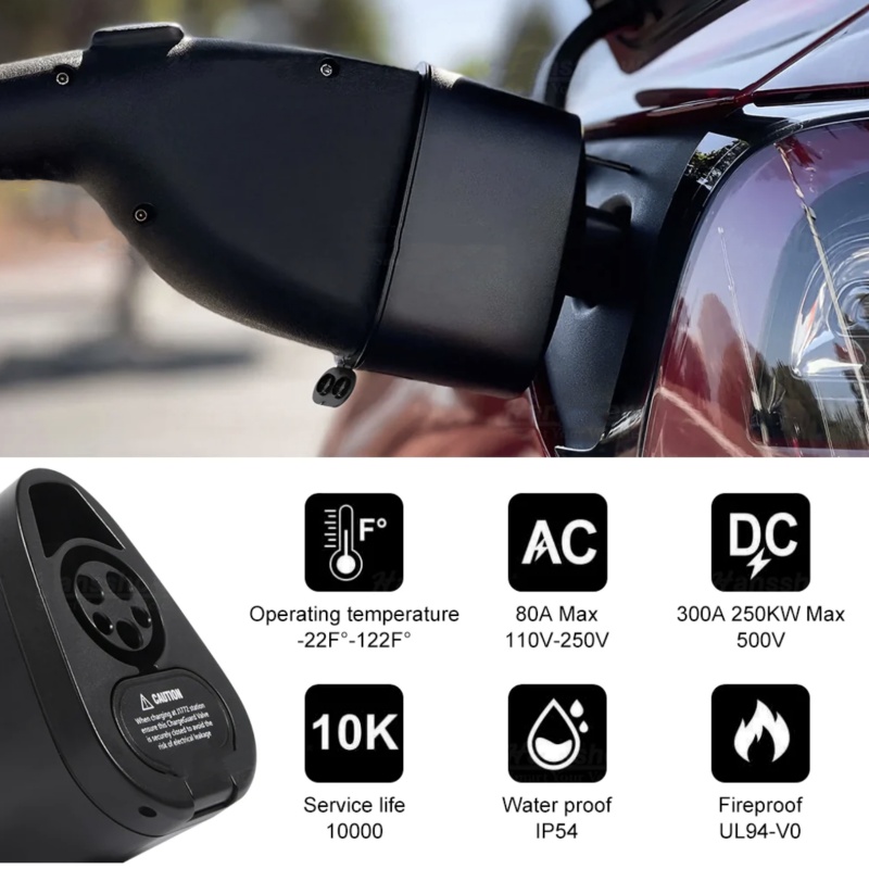 J1772 & CCS1 2 in1 Charging Adapter for Model S/3/X/Y-TESGOD