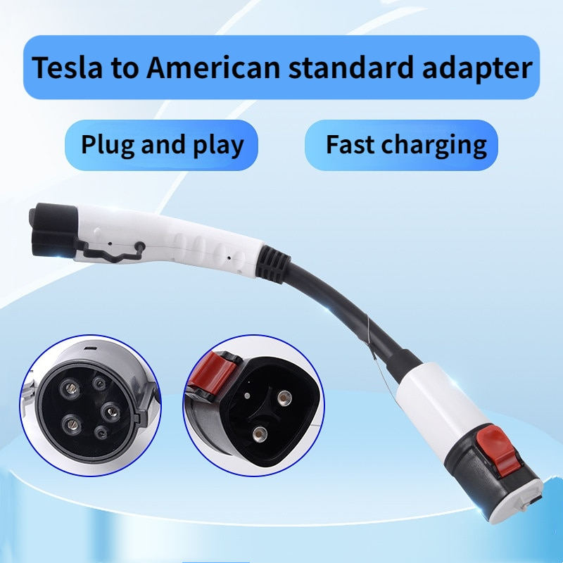 Tesla J1772 Electric Vehicle Charger Adapter 40A 250V-TESGOD