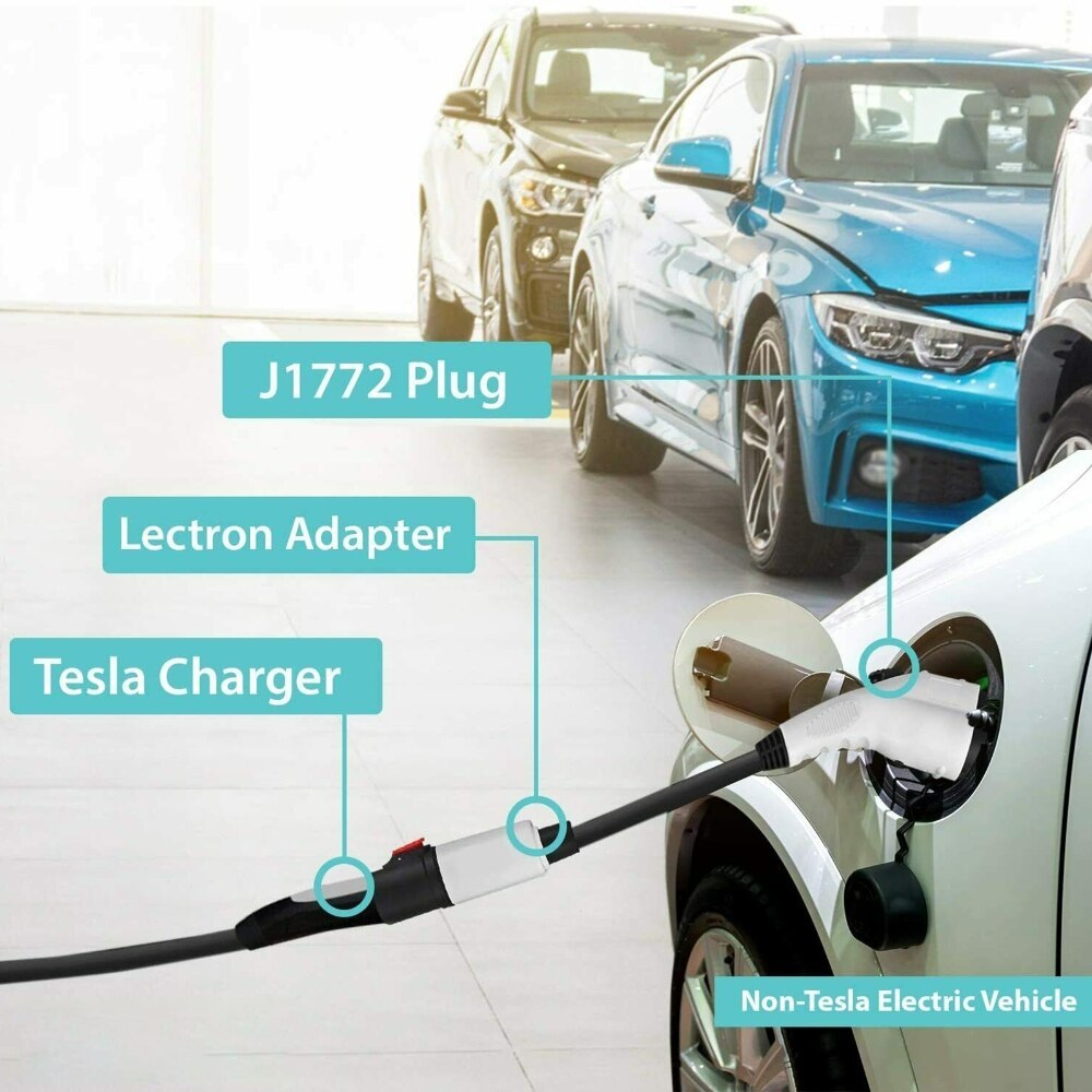Tesla J1772 Electric Vehicle Charger Adapter 40A 250V-TESGOD