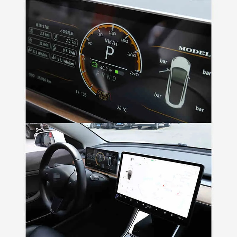 LCD Dashboard Heads Up Display Screen for Tesla Model 3/Y (Linux 8.8'')-TESGOD