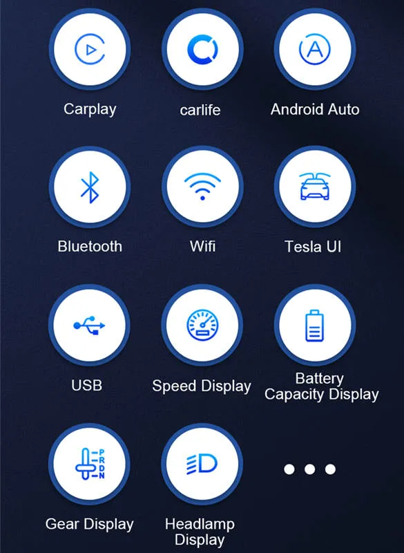 LCD Dashboard Heads Up Display Screen for Tesla Model 3/Y (Linux 8.8'')-TESGOD