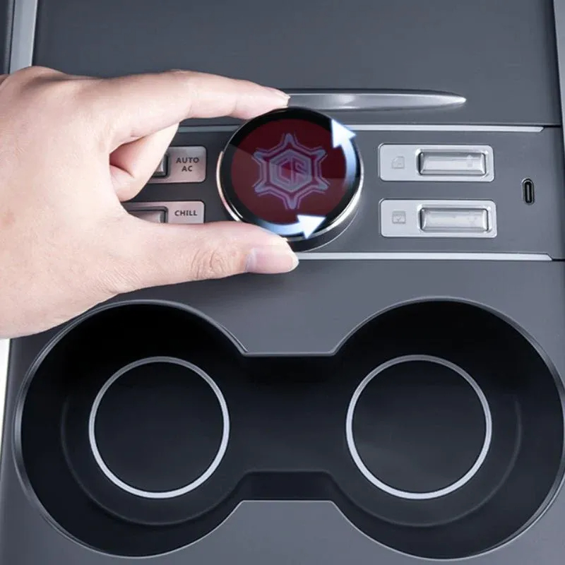 LCD Knob Docking Station for Tesla Model 3（2021-2024）/ Y（2020-2024）-TESGOD