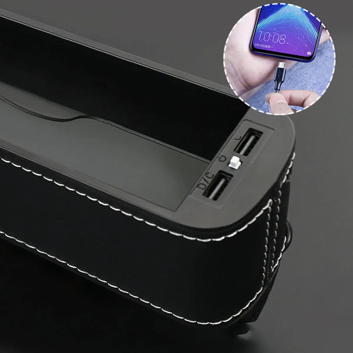 LED Seat Seam Storage Box for Tesla Model 3/Y-TESGOD