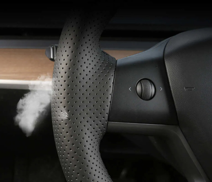 Leather Steering Wheel Cover for Tesla Model 3/Y-TESGOD
