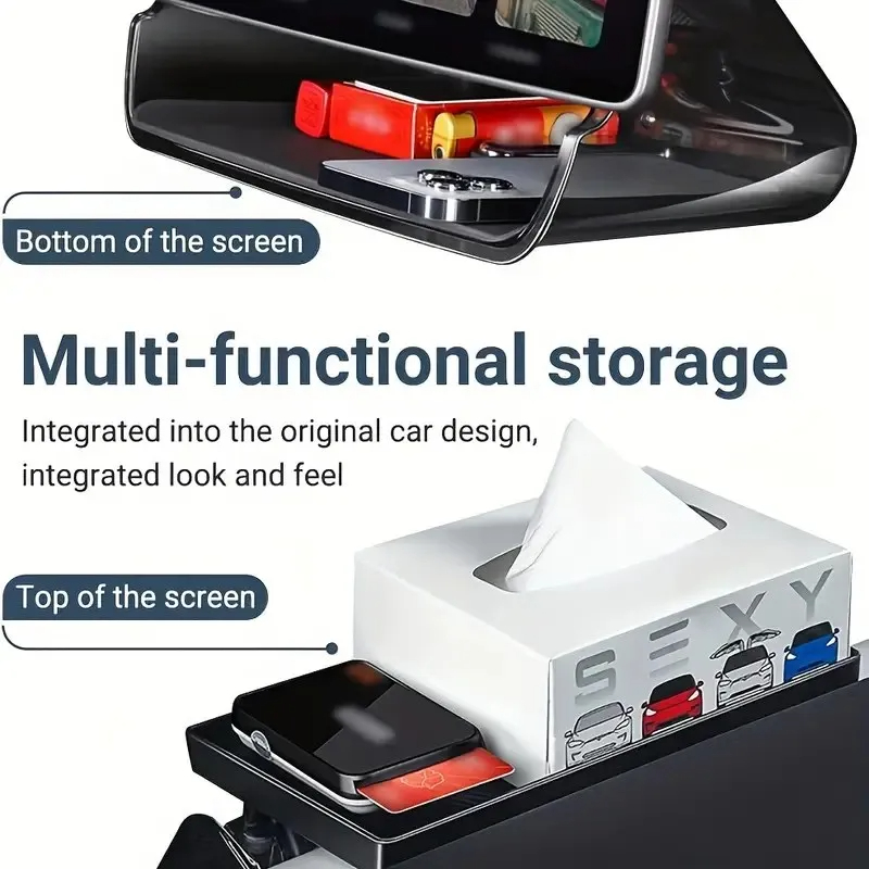 Magnetic Translucent Storage Box For Tesla Model 3/Y-TESGOD