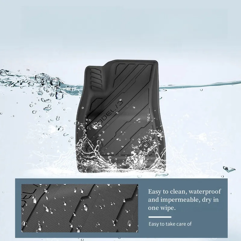 Model 3 Highland All-weather Cargo Liner and Floor Mat-TESGOD