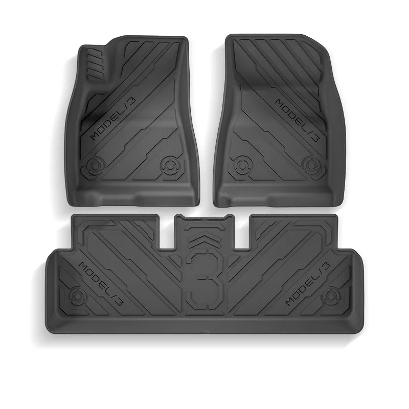 Model 3 Highland All-weather Cargo Liner and Floor Mat-TESGOD