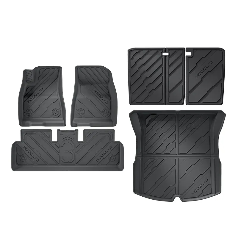 Model 3 Highland All-weather Cargo Liner and Floor Mat-TESGOD