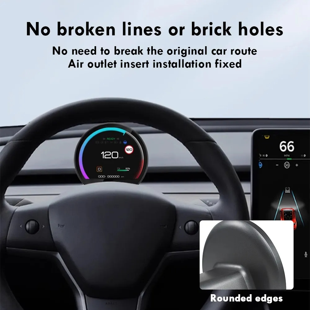 Model 3/Y 3.54’’ Switchback Mini Display Instrument Cluster-TESGOD