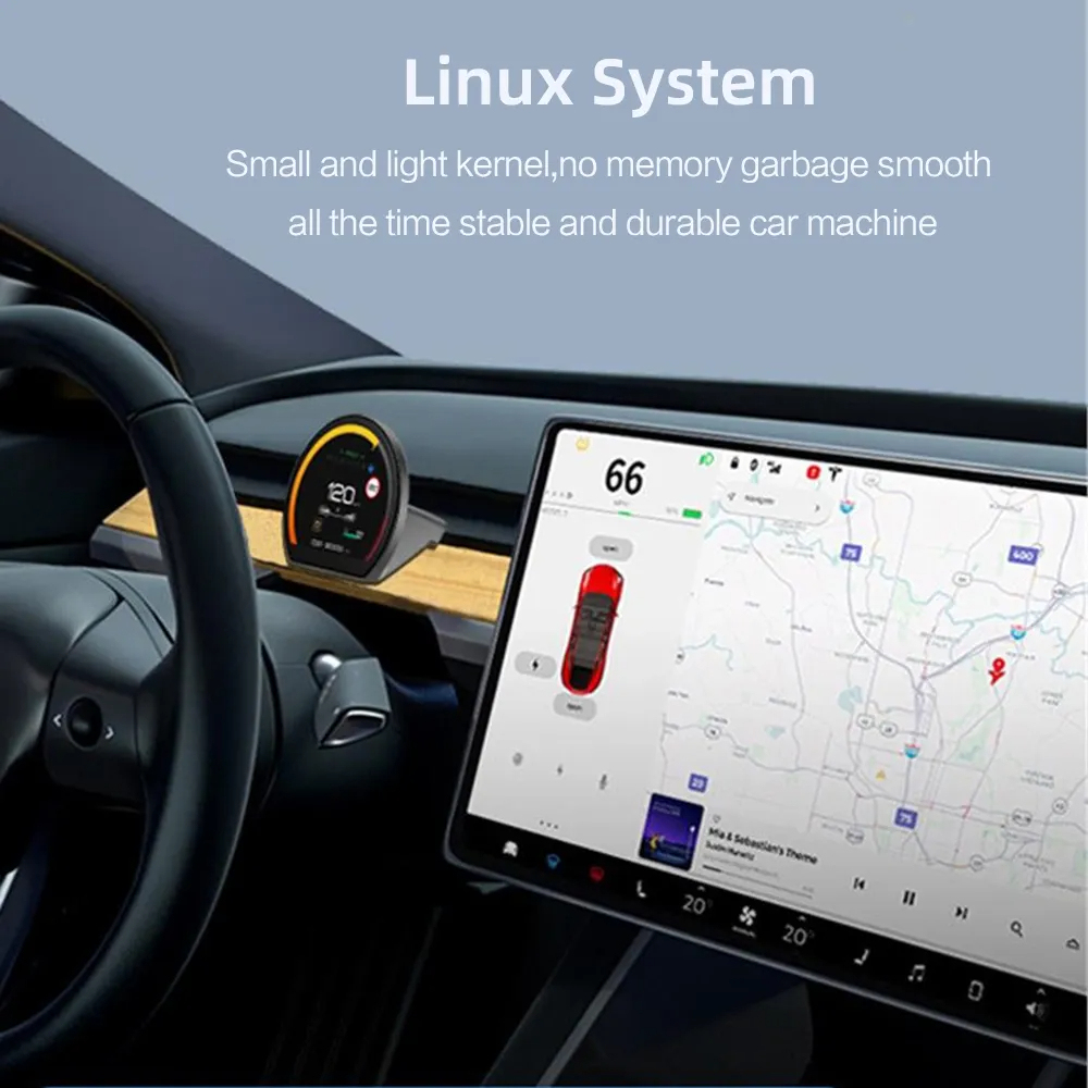 Model 3/Y 3.54’’ Switchback Mini Display Instrument Cluster-TESGOD