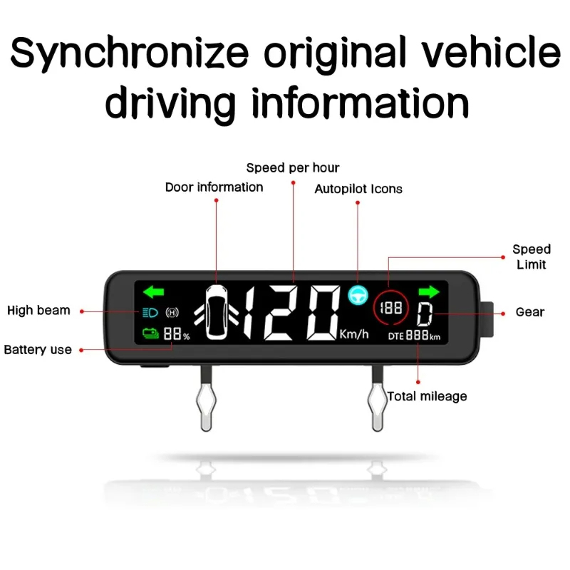 Model 3（2017-2023.10）/ Y（2020-2023） 3.9’’ Mini Dashboard Hidden HUD Head-Up Display-TESGOD