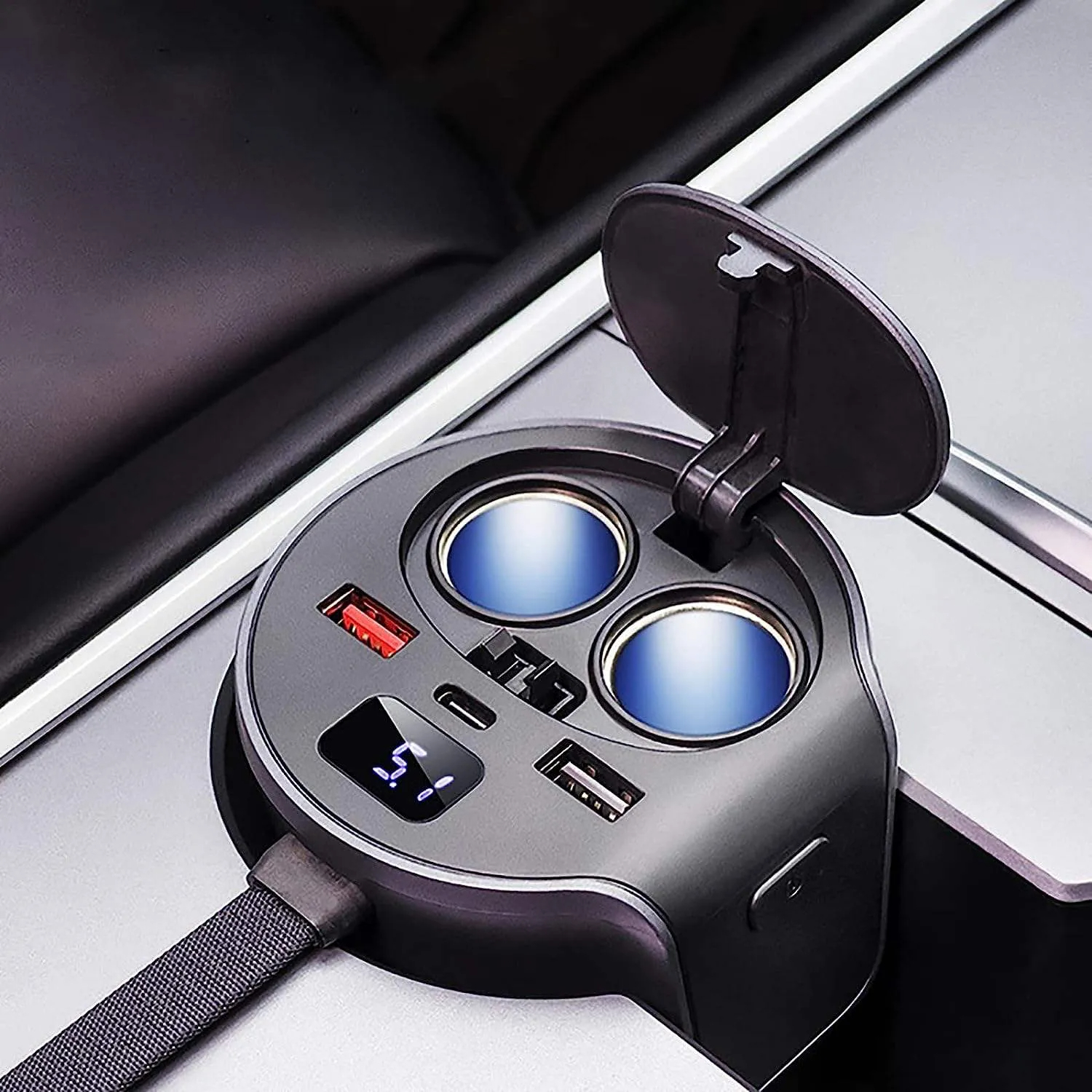 Model 3/Y（2022-2023） 65W Fast Charging HUB Docking Station-TESGOD