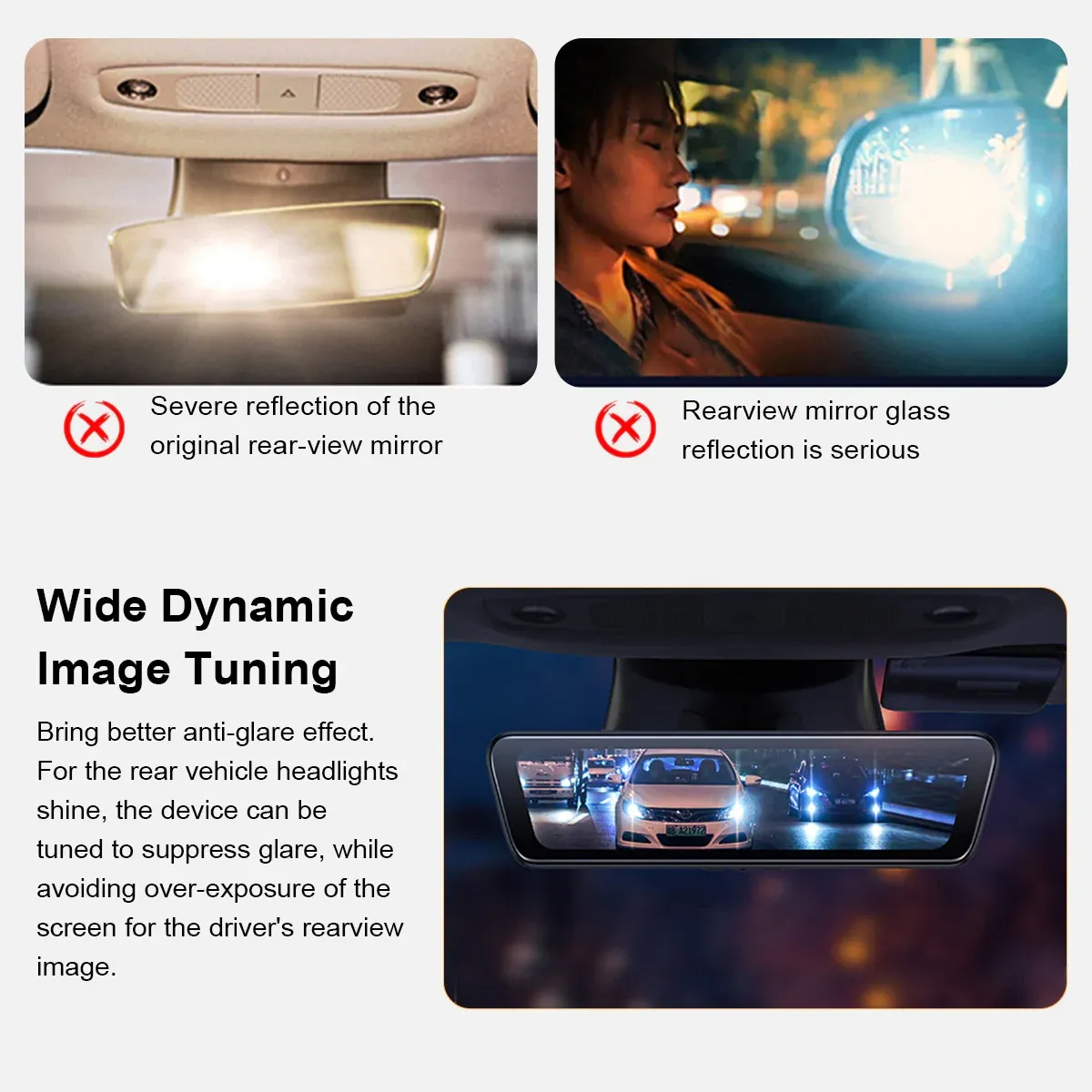 Model 3/Y 8.2” Live Streaming Rear View Mirror with Chassis Camera-TESGOD