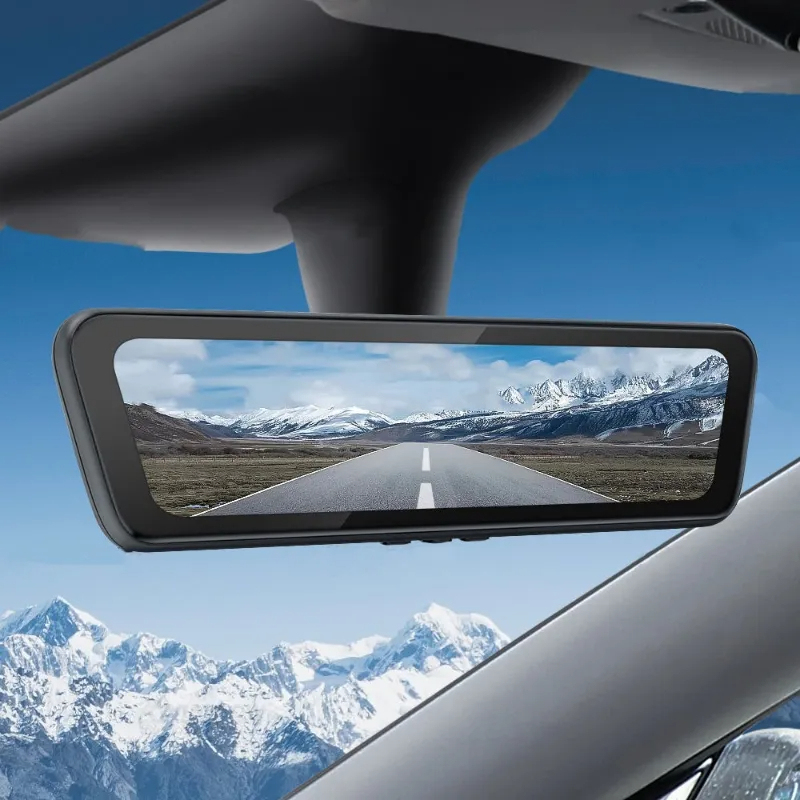Model 3/Y 8.2” Live Streaming Rear View Mirror with Chassis Camera-TESGOD