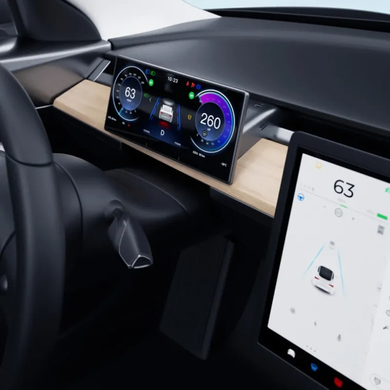 Compatible with Model Y (2017-2023) / Model 3 (2017-2024) F9 9-inch Touchscreen CarPlay/Android Auto Smart Dashboard-TESGOD