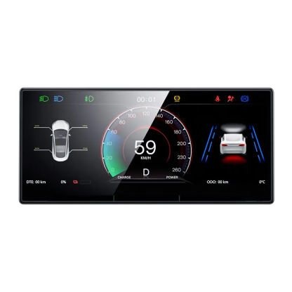 Compatible with Model Y (2017-2023) / Model 3 (2017-2024) F9 9-inch Touchscreen CarPlay/Android Auto Smart Dashboard-TESGOD