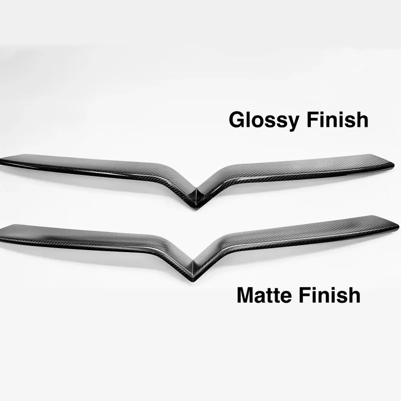 Model X Front End Inlay - Real Molded Carbon Fiber-TESGOD