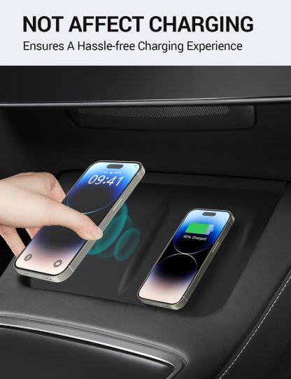 Tesla Model Y/3 Center Console Wireless Charger Pad Silicone Case-TESGOD