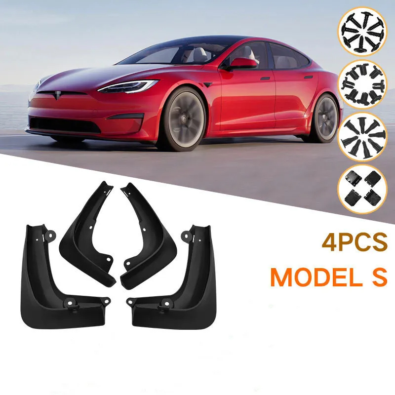 Mud Flaps for Tesla Model S-TESGOD