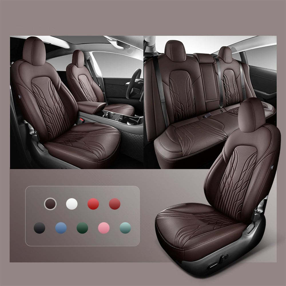 Nappa Leather Seat Covers for Model 3 Highland & Model Y Juniper