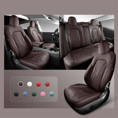 Nappa Leather Seat Covers for Model 3 Highland & Model Y Juniper