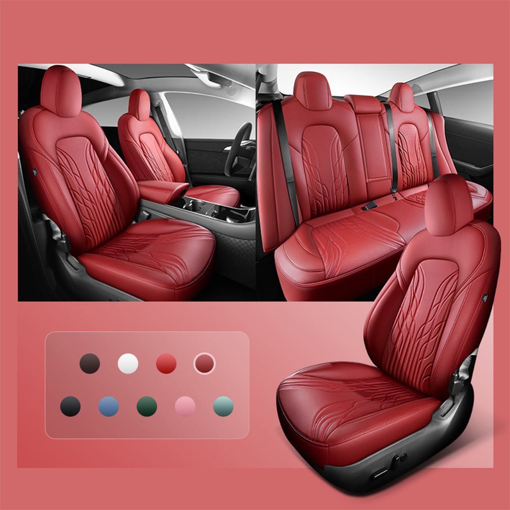 Nappa Leather Seat Covers for Model 3 Highland & Model Y Juniper