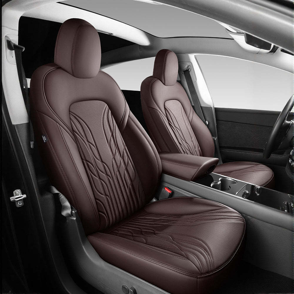 Nappa Leather Seat Covers for Model 3 Highland & Model Y Juniper